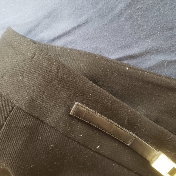 Express Black Pencil Skirt- Gold Hardware - Size 10 - Picture 7 of 12